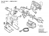 Bosch 0 601 932 642 GBM 9,6 VES-1 Cordless Drill 9.6 V / GB Spare Parts GBM9,6VES-1